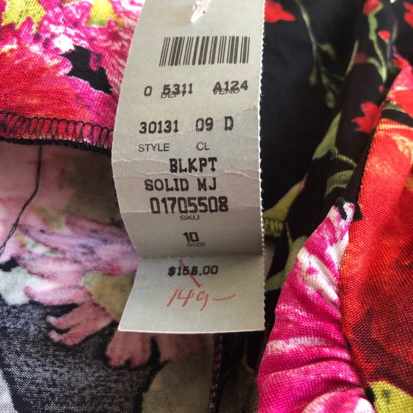 Cache Floral Print Dress, Size 10 - Picture 4 of 4